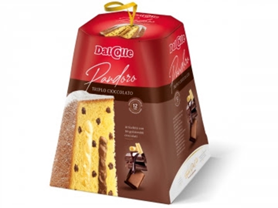 Picture of DAL COLLE PANDORO TRIPLO CIOCCOLATO 750GR